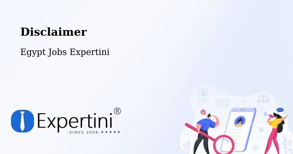 Disclaimer – Saint Catherine - Egypt Jobs Expertini